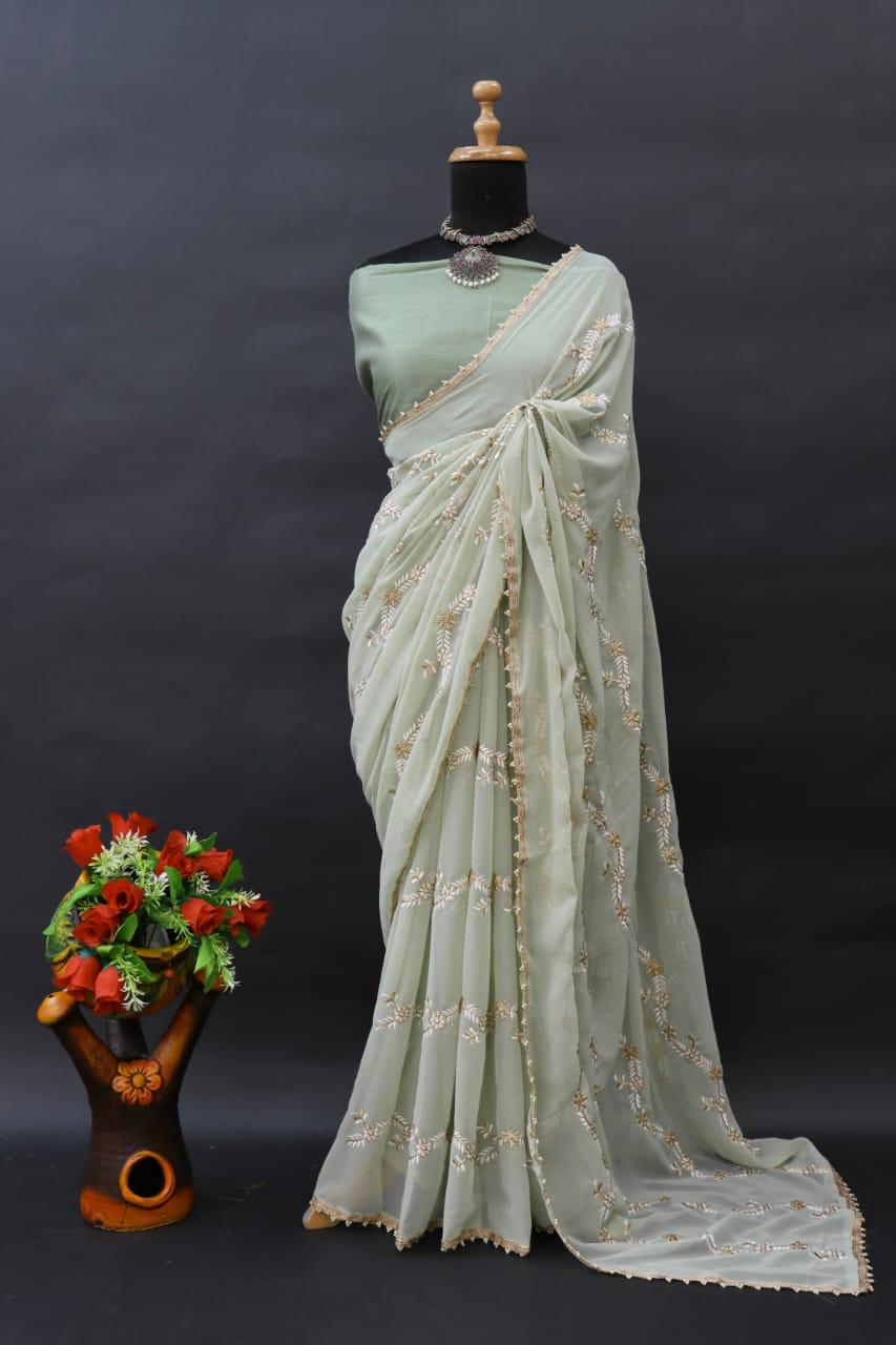 BT 3024 Georgette Party Wear Sarees Catalog